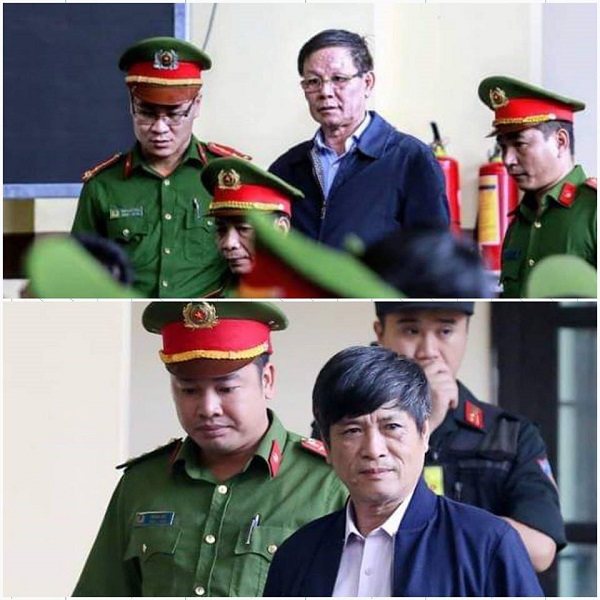 Cả hai cựu tướng công an đều vắng mặt tại tòa