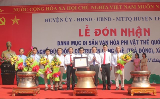 Thanh Hóa: Vinh danh di sản văn hóa phi vật thể quốc gia nghề đúc đồng làng Chè