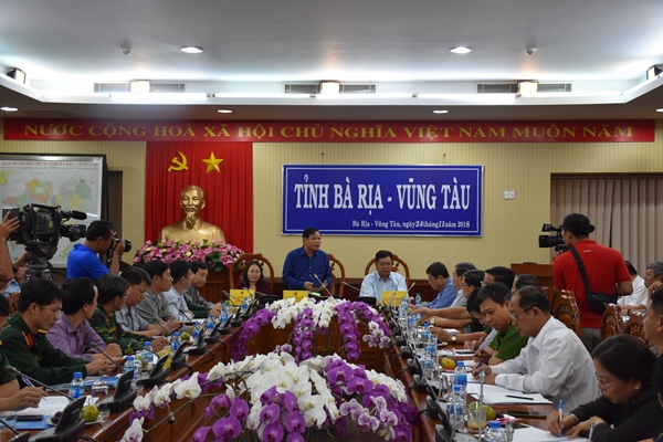 Bộ trưởng Nguyễn Xuân Cường kiểm tra công tác ứng phó cơn bão số 9 tại Bà Rịa - Vũng Tàu - Hình 1
