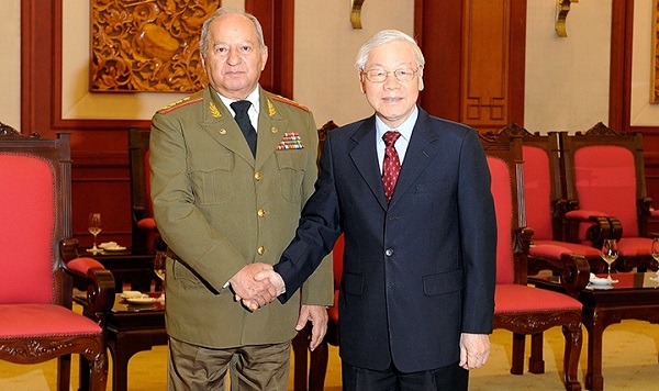Tổng Bí thư, Chủ tịch nước Nguyễn Phú Trọng tiếp Bộ trưởng Các lực lượng vũ trang Cuba - Hình 1