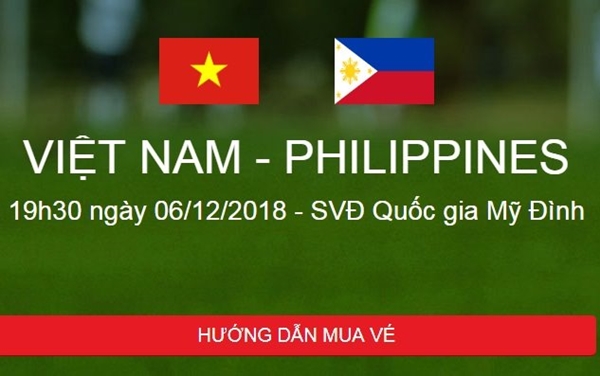 VFF: 85% vé trận Việt Nam vs Philippines đã được bán trên mạng