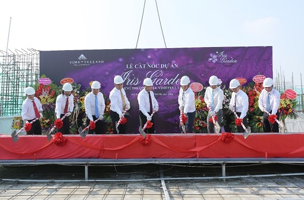 Tòa nhà CT3 - Dự án Iris Garden chính thức cất nóc trước 4 tháng - Hình 2