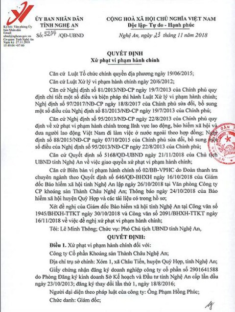 Nghệ An: Phạt 2 doanh nghiệp chây ỳ đóng BHXH, BHNT - Hình 1