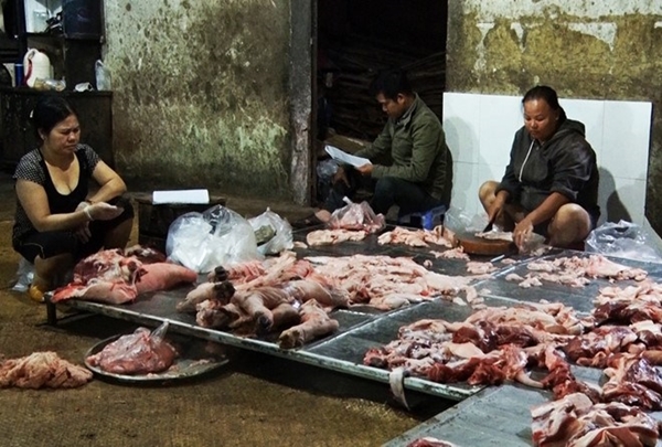 Tiêu hủy 600 kg thịt heo tại lò mổ ‘chui’ từng nhiều lần bị xử phạt - Hình 1