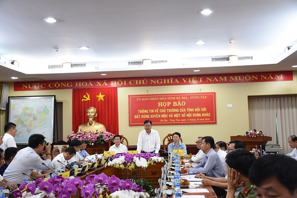 BR-VT: Họp báo thông tin việc giải quyết khiếu nại tố cáo vụ “bao chiếm đất rừng trái phép huyện Xuyên Mộc”