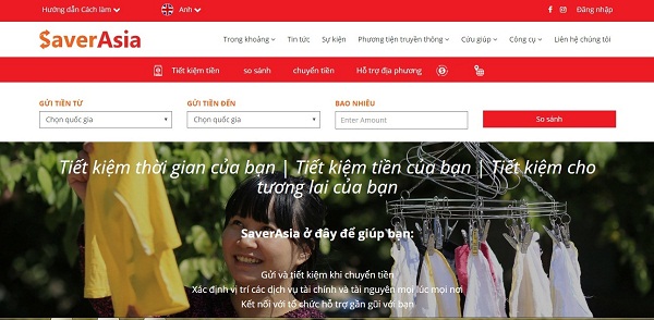 Dịch vụ “Saver Asia” giúp lao động ngoài nước chuyển tiền thuận tiện