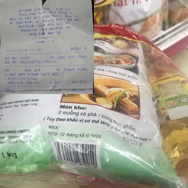 Siêu Thị Auchan Kim Văn - Kim Lũ bán hàng hết “date” cho khách hàng