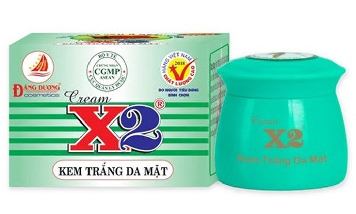 Đình chỉ, thu hồi mỹ phẩm kem trắng da mặt X2
