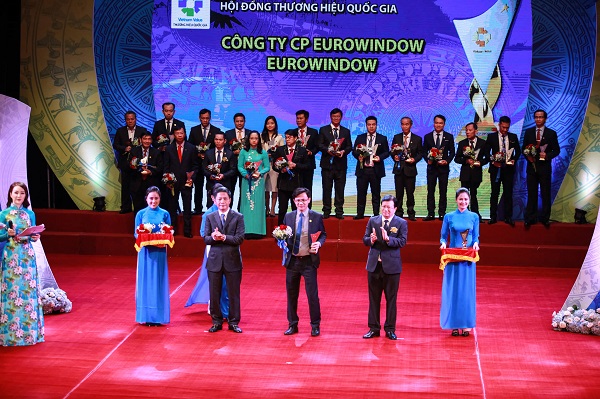 Eurowindow lần thứ 4 liên tiếp được vinh danh Thương hiệu quốc gia