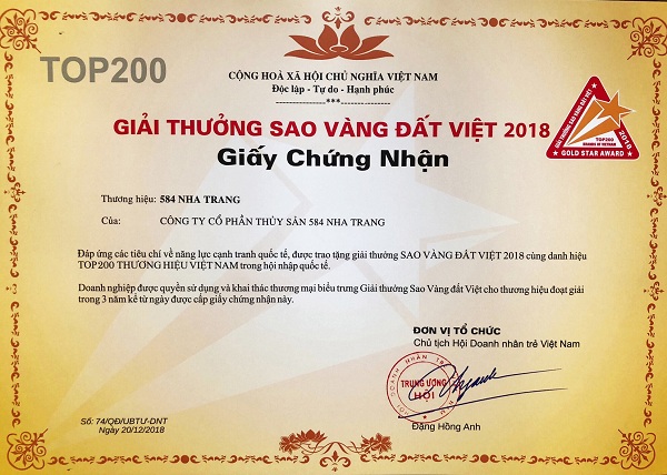 “584 Nha Trang”: Nước mắm duy nhất dành Giải Sao Vàng Đất Việt 2018 - Hình 2