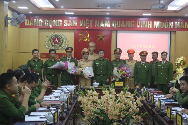 Công an TP. Hà Tĩnh: Công bố thành lập Đội Cảnh sát giao thông, trật tự