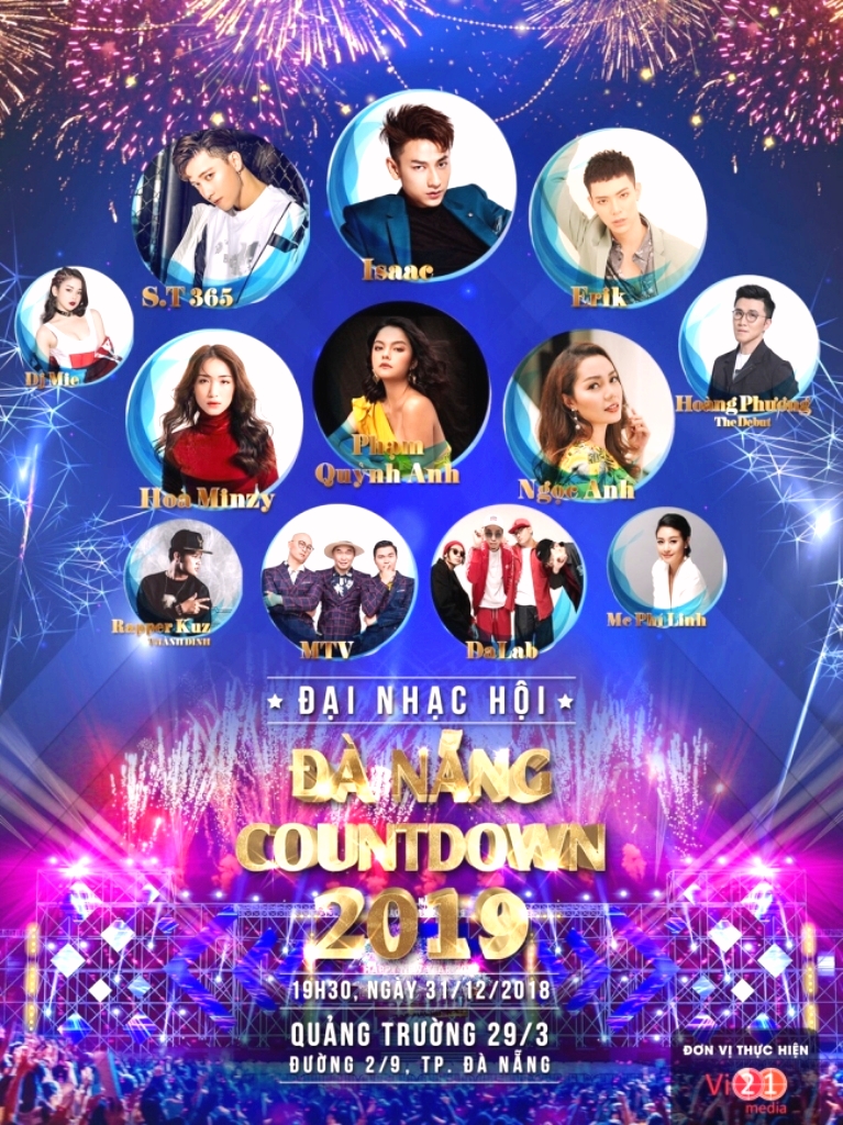 Đà Nẵng: Đại nhạc hội hoành tráng đếm ngược chào năm mới 2019 - Hình 1