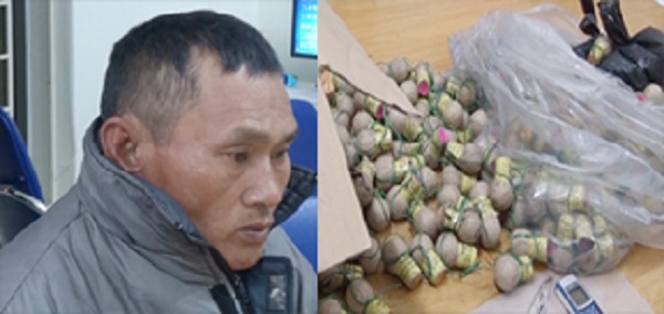 Thanh Hóa: Bắt giữ đối tượng vận chuyển 14,5kg pháo cù đang đi tiêu thụ