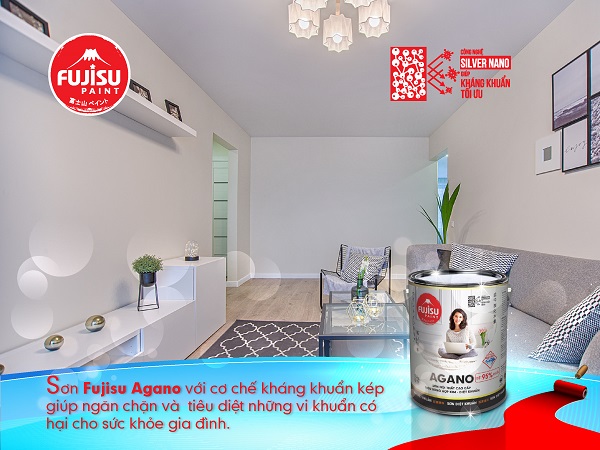 Sơn FUJISU xuất hiện với cơ chế kháng khuẩn kép cực cao - bảo vệ sức khỏe gia đình bạn