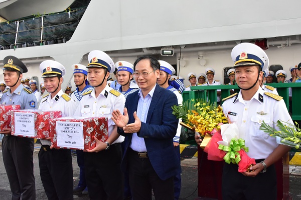Khánh Hoà: Tiễn 3 tàu ra quân và chúc tết quần đảo Trường Sa - Hình 4