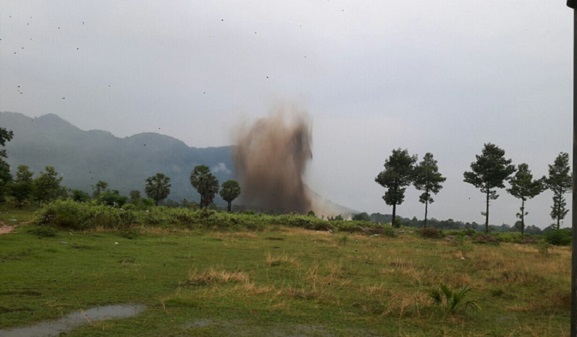 Hủy nổ an toàn hơn 10 tấn bom, mìn, vật liệu nổ còn sót lại sau chiến tranh