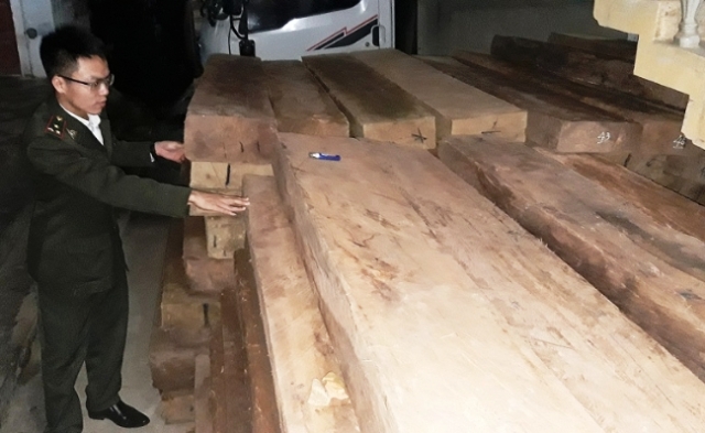 Quảng Bình: Liên tiếp bắt 2 vụ vận chuyển gỗ lậu với số lượng lớn - Hình 1