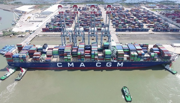 Cảng quốc tế Cái Mép đón thành công tàu vận tải lớn hàng đầu thế giới - Hình 1