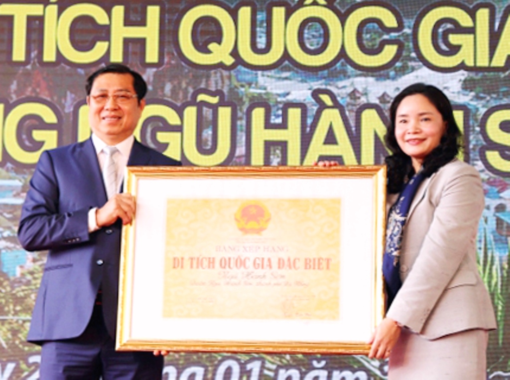 Đà Nẵng: Đón nhận bằng di tích cấp quốc gia đặc biệt Ngũ Hành Sơn