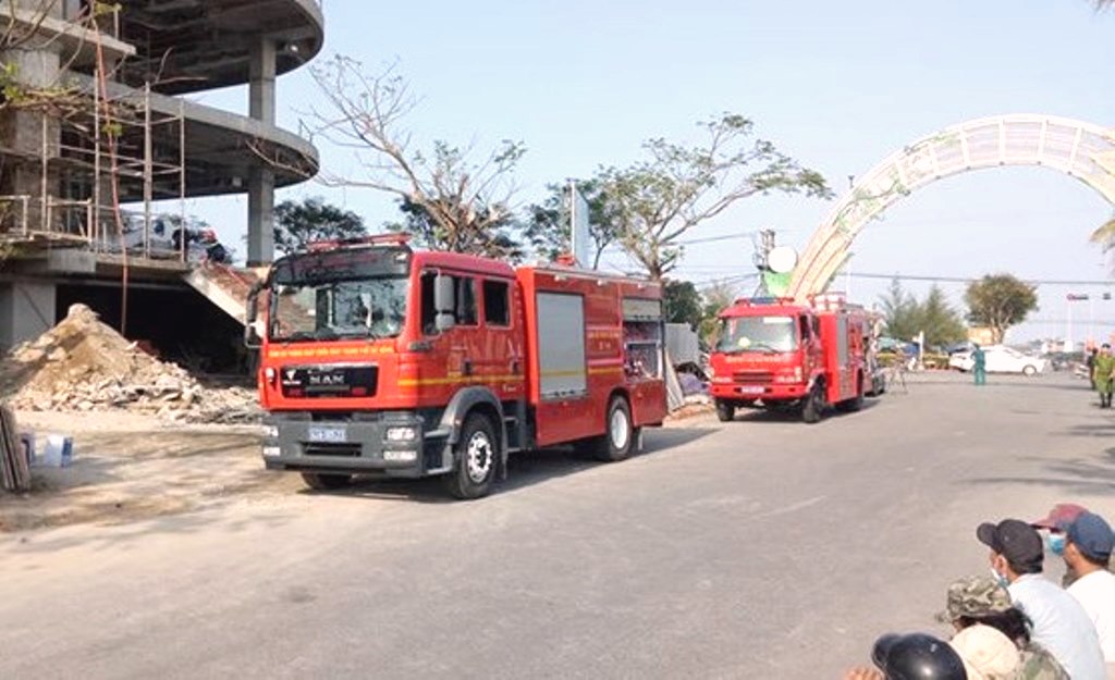Q. Liên Chiểu (Đà Nẵng): Cháy công trình xây dựng tòa nhà 18 tầng DITP Trung Nam - Hình 2