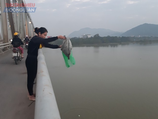 Nghệ An: Sông Lam “hứng trọn” rác thải ngày Táo Quân chầu trời - Hình 3