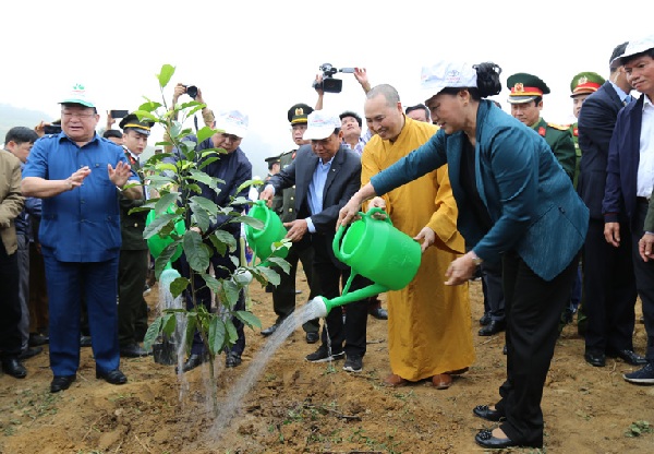 Chủ tịch Quốc hội Nguyễn Thị Kim Ngân phát động Tết trồng cây tại Hòa Bình - Hình 1