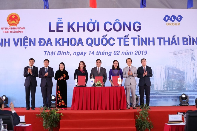 Thủ tướng nhấn nút khởi công Bệnh viện Đa khoa Quốc tế do Tập đoàn FLC đầu tư tại Thái Bình - Hình 3