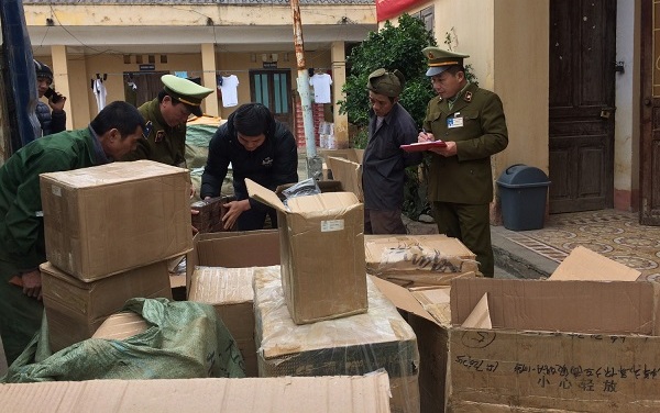 Lạng Sơn: Thu giữ lô hàng đã qua chế biến nhập lậu