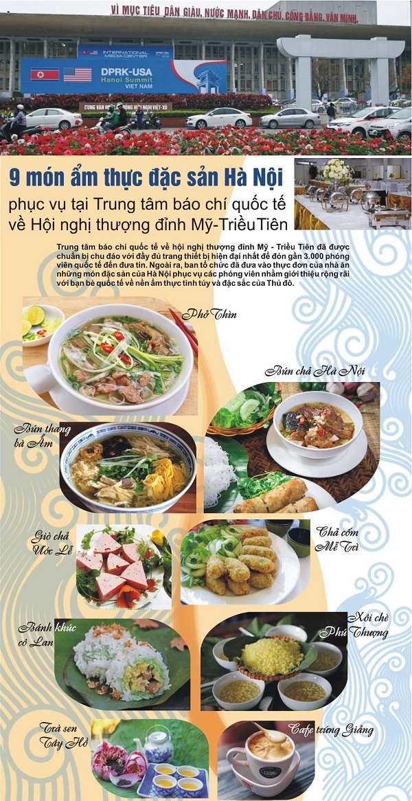 Nhiều món ăn hấp dẫn của Hà Nội sẽ được giới thiệu tại Hội nghị Thượng đỉnh Mỹ - Triều Tiên - Hình 1