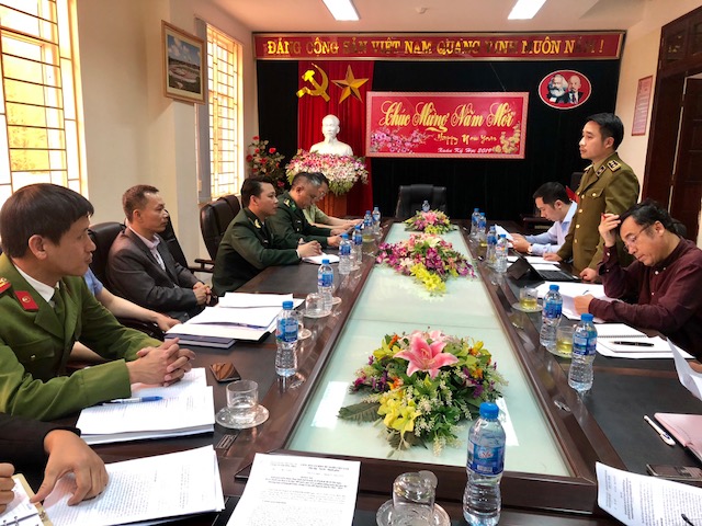 Phó Chánh Văn phòng Thường trực Ban chỉ đạo 389 quốc gia làm việc với Cơ quan thường trực BCĐ 389 tỉnh Lào Cai