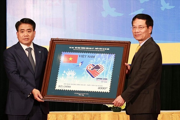 Phát hành bộ tem chào mừng Hội nghị thượng đỉnh Mỹ - Triều Tiên tại Hà Nội - Hình 1