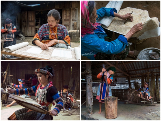 Phụ nữ H’Mông và nghề dệt vải lanh truyền thống ở xã Lùng Tám