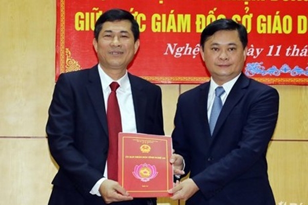 Phó hiệu trưởng Trường Đại học Vinh được bổ nhiệm giữ chức Giám đốc Sở GD&ĐT Nghệ An - Hình 1