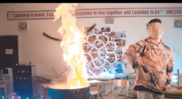 Kiểm tra xử lý thông tin báo nêu về việc đốt sách vở học sinh Trường Hà Nội - Amsterdam để quay MV