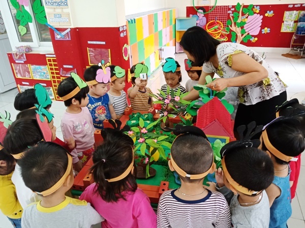 Trường MN Hương Sơn: Đặt mục tiêu đạt chuẩn Quốc gia mức độ II trong năm 2019