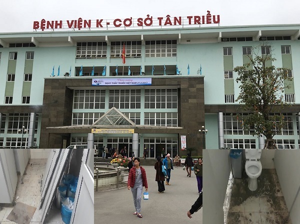 Cận cảnh sự nhếch nhác bên trong khu nhà vệ sinh Bệnh viện K Tân Triều