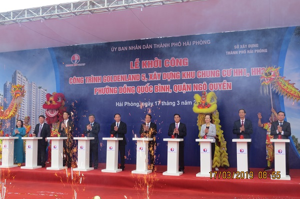 Hải Phòng: Khởi công hai toà chung cư 28 tầng