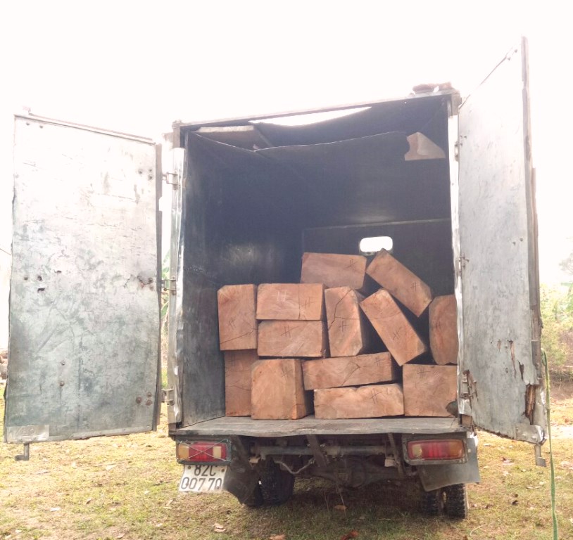 Kon Tum: Phát hiện 2 xe vận chuyển gỗ trái phép