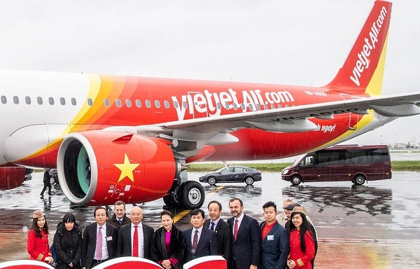 Hãng hàng không Vietjet chính thức nhận tàu bay A321 từ Airbus