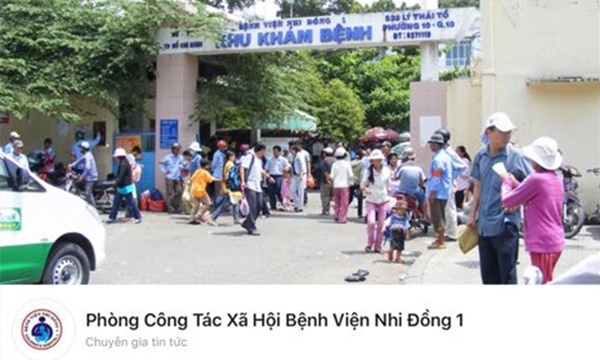 Cảnh giác với fanpage giả mạo Bệnh viện Nhi Đồng 1 để kêu gọi tiền ủng hộ - Hình 1