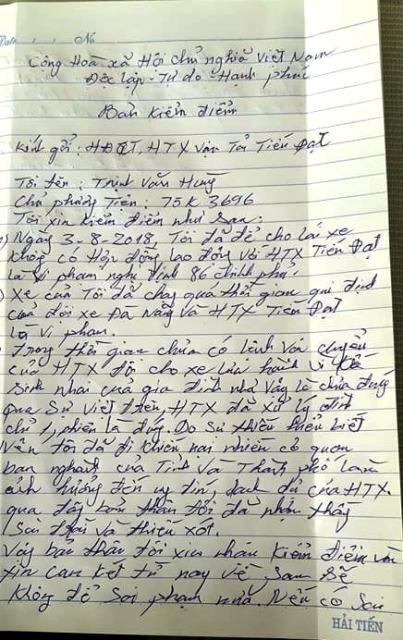 Hồi âm bài báo “cần xử lý nghiêm lái xe vi phạm”: Ông Trịnh Văn Hùng thừa nhận sai phạm - Hình 3