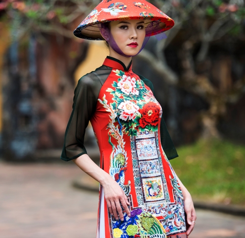 Festival nghề truyền thống Huế 2019: Lễ hội áo dài lấy cảm hứng từ chất liệu truyền thống