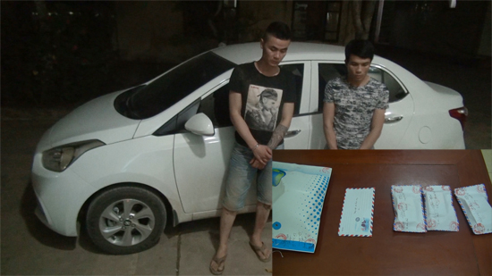 Triệu Sơn (Thanh Hóa): Bắt giữ 2 đối tượng vận chuyển 400 viên ma túy tổng hợp - Hình 1