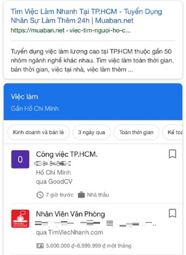 Google thêm tính năng tìm kiếm việc làm cho người dùng Việt Nam - Hình 1