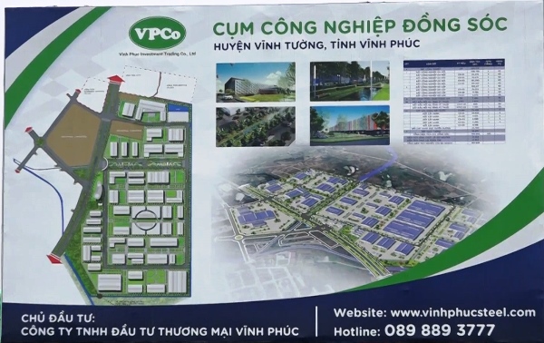 Vĩnh Phúc: Đẩy nhanh tiến độ dự án Cụm CN Đồng Sóc để đón nhà đầu tư lớn