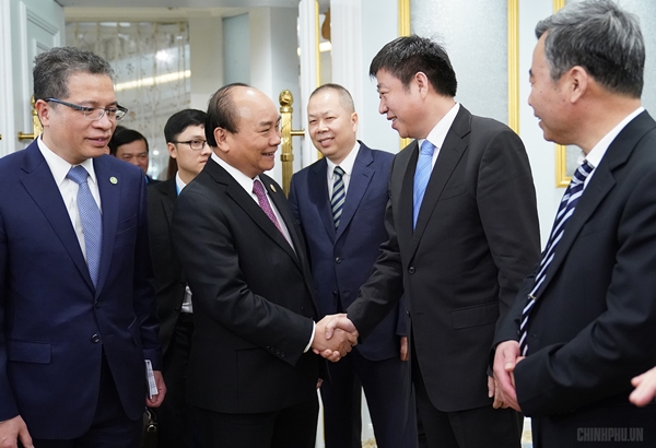 Thủ tướng tiếp các tập đoàn hàng đầu Trung Quốc - Hình 1