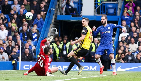 Thắng đậm Watford, Chelsea vươn lên vị trì thứ 3 trên BXH Ngoại hạng Anh