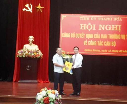 Thanh Hóa: Công bố Quyết định về công tác cán bộ chủ chốt tại huyện Quảng Xương và Đông Sơn - Hình 1
