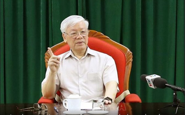 Tổng Bí thư, Chủ tịch nước Nguyễn Phú Trọng chủ trì họp lãnh đạo chủ chốt - Hình 1