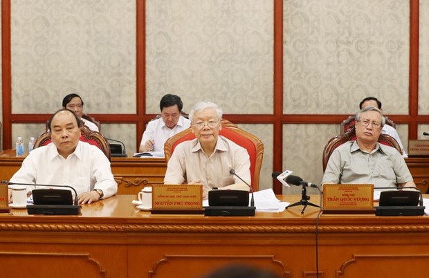 Tổng Bí thư, Chủ tịch nước Nguyễn Phú Trọng chủ trì họp Bộ Chính trị - Hình 1